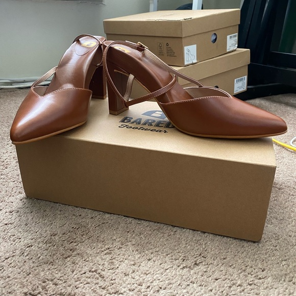 Bared Footwear Kiskadee Leather Heels in Nutshell Size EU 39 - Picture 5 of 8